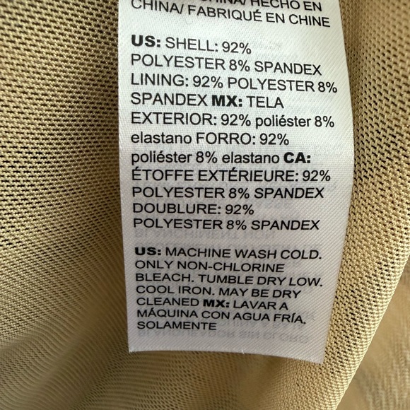 Chico's Tan Mesh Topper Women’s Size Large - Picture 5 of 6